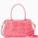 Kate Spade Bags | Beautiful Faux Fur Satchel And Crossbody Pink Fuzzy Kate Spade Mimi Bag | Color: Pink | Size: 12.4" W X 8" H X 5.6" D