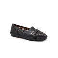 Women's Rory Flat by Trotters in Black Platinum (Size 5 1/2 M)