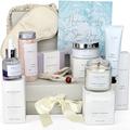 Jasmyn & Greene Relaxation Birthday Gifts for Women - 10 Luxury Pamper Hamper Gifts for Her with Lavender. Spa Sets for Women Gifts with Organic Self Care Gifts. Pamper Gifts for Women Birthday