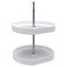 Rev-A-Shelf 20" Lazy Susan D-Shaped Cabinet Polymer 2-Tier White, 7012-20-11-52 - 7.10