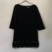 Kate Spade Dresses | Kate Spade Black Sequin Hem Shift Dress Size 6 | Color: Black | Size: 6