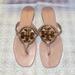 Tory Burch Shoes | Nib Tory Burch Jeweled Miller Sandal Meadowsweet | Color: Cream/Pink | Size: 7