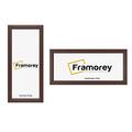 FRAMOREY Panoramic Style Mahogany Picture Frame, 100x50CM Size Photo Frames, LW Antique Poster Frame, Wall Hanging Oxford Frames, Photo Print Frame
