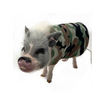 Morty's Pig Clothes Fleece Strap Dog, Cat & Horse Sweater, Camo, XX-Large
