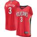 Men's Fanatics Branded C.J. McCollum Red New Orleans Pelicans Fast Break Replica Player Jersey - Statement Edition