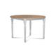 Table extensible ronde bois D105 cm + 1 allonge et Pieds tournés