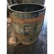 "1 x tall oak whisky/whiskey barrel planter (app 28\"), inc"