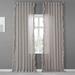 Exclusive Fabrics Faux Linen Ruffle Sheer Curtain (1 Panel)