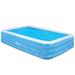 Inflatable Full-Sized Family Swimming Pool - 120" x 72" x 22" (L x W x H)