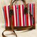 Nine West Bags | Nine West Striped Bag With Removable Shoulder Strap | Color: Tan | Size: 12” X 10.5”