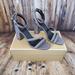 Michael Kors Shoes | Michael Kors Women's Hazel Ankle Strap Block Heeled Sandals | Color: Gray | Size: 7.5