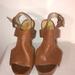 Michael Kors Shoes | Michael Kors Brown Leather Wedge Heel Size 8 1/2. | Color: Brown | Size: 8.5