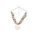 Women's Shell Medallion Necklace by Accessories For All in Natural