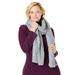 Women's Cable Knit Scarf by Accessories For All in Heather Grey