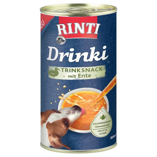 12x 185ml RINTI Drinki mit Ente Ergänzungsfutter Hund