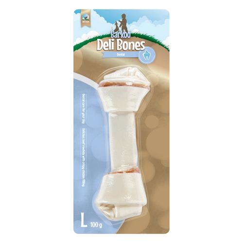 Sparpaket Barkoo Deli Bones Dental geknotet - 6 x 20 cm, 600 g (Größe L)