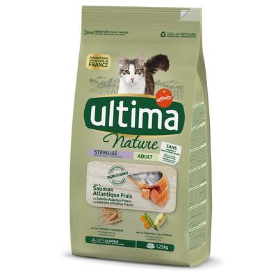 4x1,25kg Ultima Nature Sterilized Lachs Katzenfutter trocken
