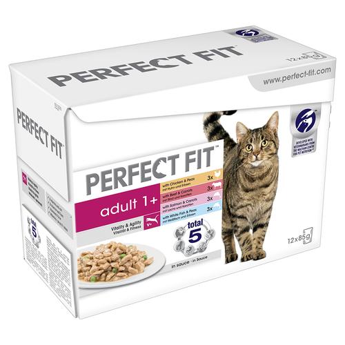 96x 85g Perfect Fit Adult 1+ Mixpack Katzenfutter nass