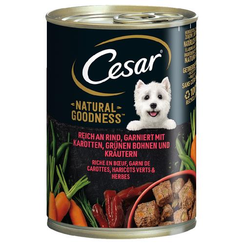 6x 400g Cesar Natural Goodness Rind Hundefutter nass