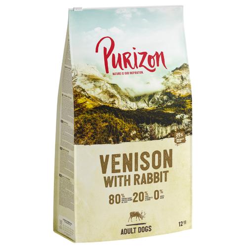 2x 12kg Classic: Adult Wild mit Kaninchen Purizon Hundefutter trocken