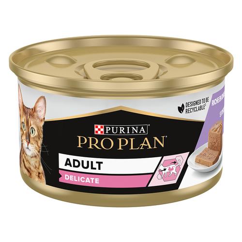 24x85g Cat Delicate Truthahn PURINA PRO PLAN Katzenfutter nass