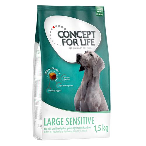 4×1,5kg Large Sensitive Concept for Life Hundefutter trocken