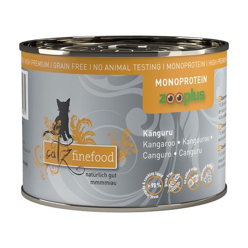 6x200g catz finefood Monoprotein zooplus Känguru Katzenfutter nass
