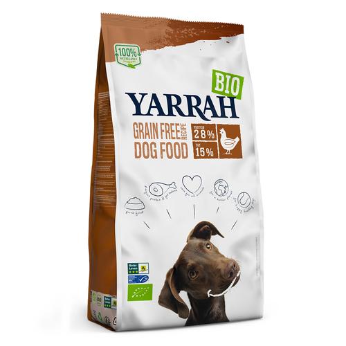10kg Yarrah Bio Getreidefrei mit Bio Huhn Hundefutter trocken