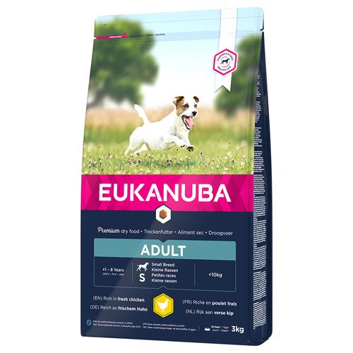 2 x 3 kg Eukanuba Adult Small Breed Huhn Hundefutter trocken