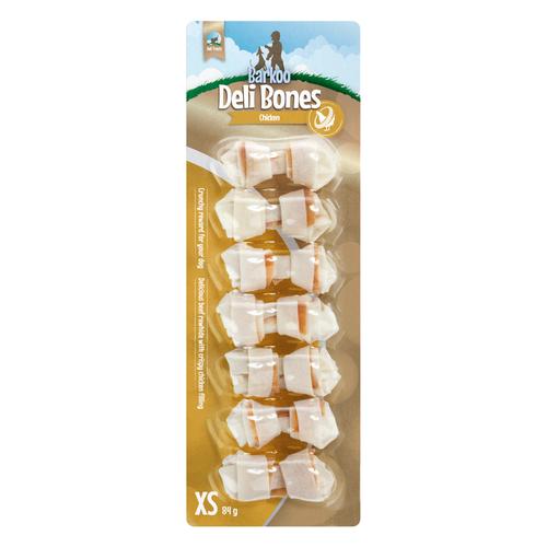 Sparpaket Barkoo Deli Bones Chicken geknotet - 42 x 5 cm (504 g) Größe XS