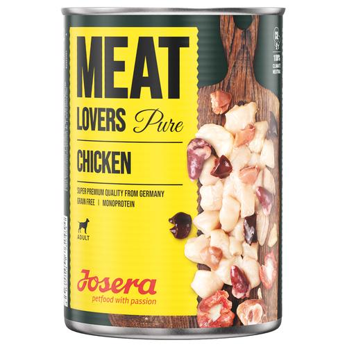 12x 800g Josera Meatlovers Pure Huhn Hundefutter nass