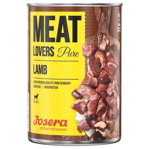 12x 800g Josera Meatlovers Pure Lamm Hundefutter nass