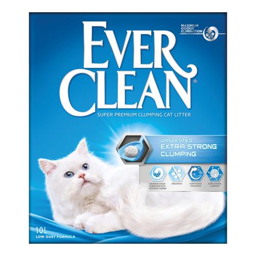 2x 10l Ever Clean® Extra Strong Klumpstreu - Parfümfrei Katze