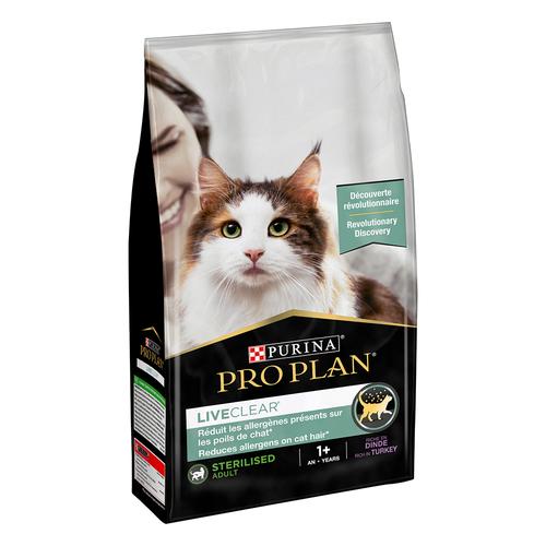 1,4 kg PURINA PRO PLAN LiveClear Sterilised Adult Truthahn Katzenfutter zur Reduzierung von...