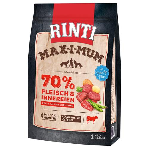 7x 1kg RINTI Max-i-mum Rind Hundefutter trocken