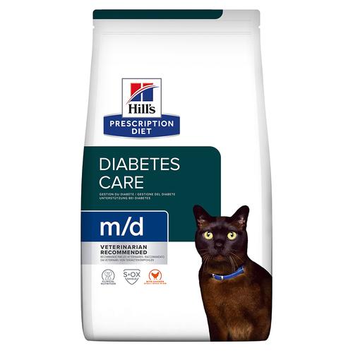 3x 3kg Hill's Prescription Diet m/d Diabetes Care Trockenfutter für Katzen mit Huhn Katze
