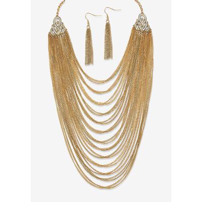 Women's Gold Tone Waterfall 22