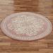 Keepsake Lace Round Rug Dusty Mauve 5' Round, 5' Round, Dusty Mauve