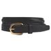 Tory Leather Plain Raised Belt - 26 - Black - Smartpak