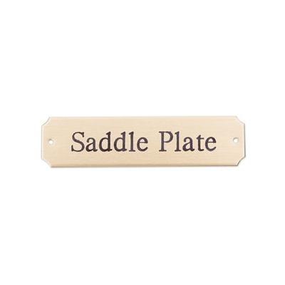 Saddle Nameplate - Brass - Smartpak