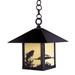 Arroyo Craftsman Timber Ridge 12 Inch Tall 1 Light Outdoor Hanging Lantern - TRH-9DR-WO-BZ