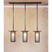 Arroyo Craftsman Franklin 37 Inch 3 Light Linear Suspension Light - FICH-9L-3-RM-BZ