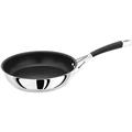 Stellar Horwood S513 20cm Frying Pan, Non-Stick, Stainless Steel, Silver