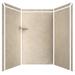 FlexStone Elegance 3-Panel 48"W x 36"D x 80"H Alcove Shower Surround Plastic | 80 H x 48 W x 36 D in | Wayfair SSK48367831CT