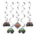 Oriental Trading Company Monster Truck Party Hanging Swirl Decorations, 5 Pc. in Gray | Wayfair 13911597