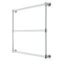 Kingston Brass DTM323638 Gallant 36-Inch X 32-Inch Wall Mount Towel Rack, Brushed Nickel Metal in Gray | 32 H x 36 W x 3 D in | Wayfair DTM323631