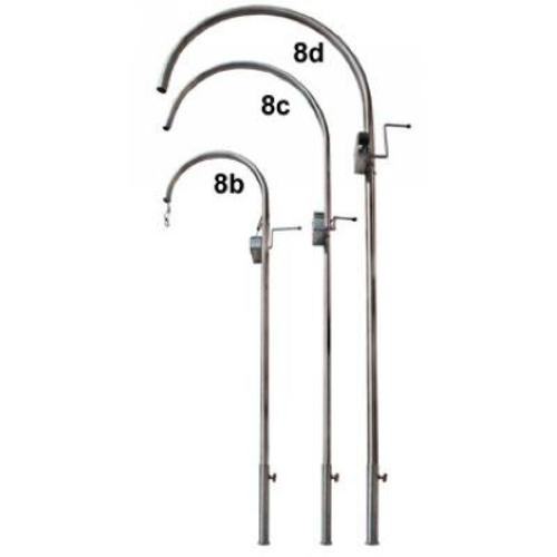 Galgen Rondo aus Edelstahl Höhe 190 cm Schwenkgrill Schwenker – Schneider Grill