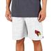 Men's Concepts Sport White/Charcoal Illinois State Redbirds Throttle Knit Jam Shorts