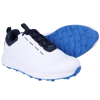 Ram Golf Accubar Mens Golf Shoes, White/Blue