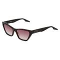 Puma PU0314S Damen-Sonnenbrille Vollrand Butterfly Kunststoff-Gestell, braun